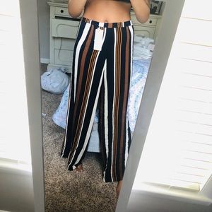HOST PICK NWT Striped Flare bottom Pants